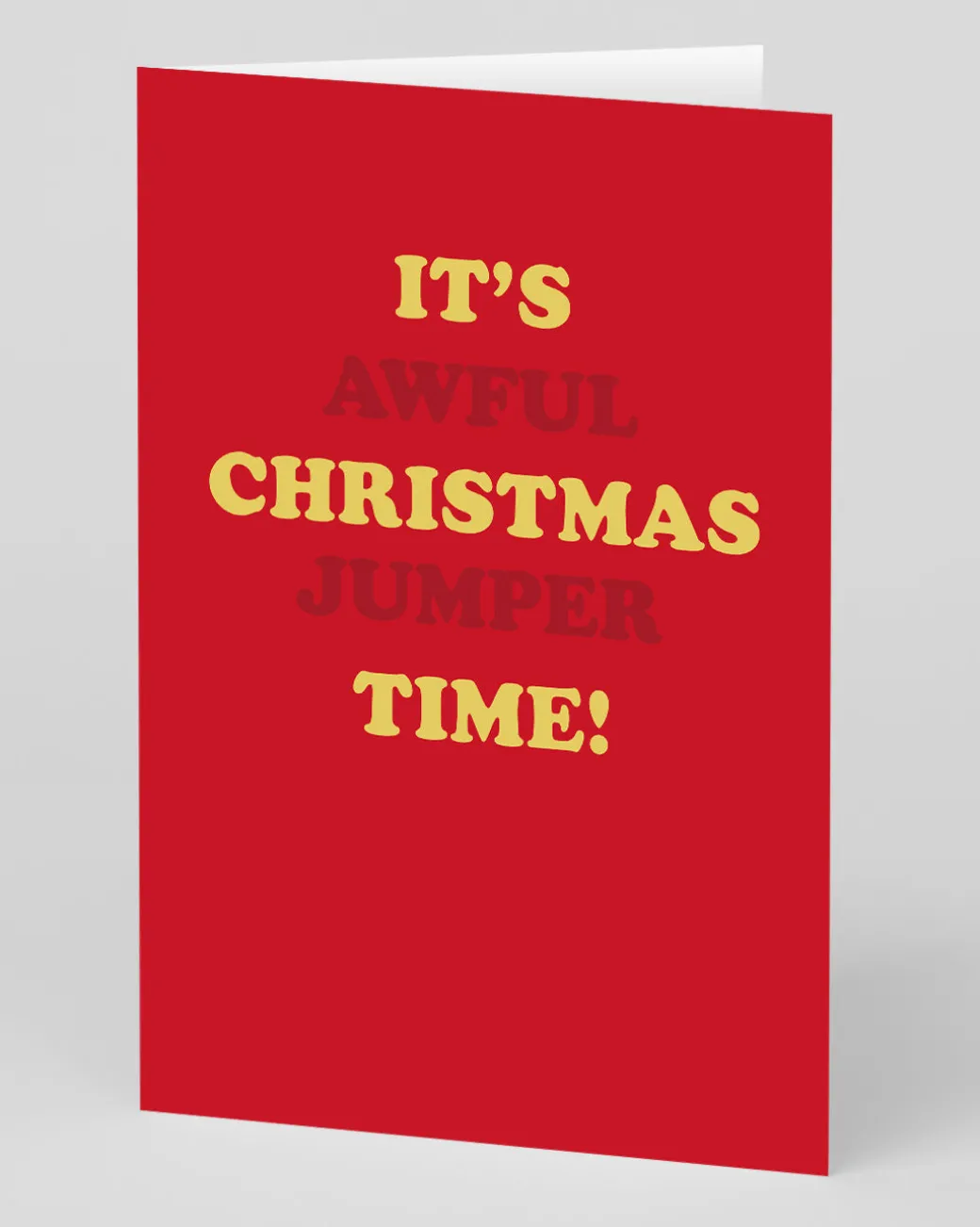 Personalised It's Awful Jumper Time Christmas Card | Ohh Deer