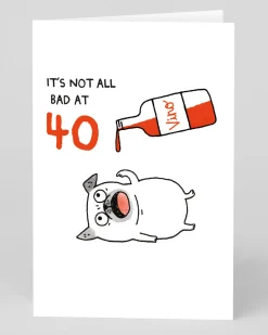 Personalised It's Not All Bad 40th Birthday Card | Ohh Deer