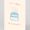 Personalised It's Your Birthday Cake Greeting Card | Ohh Deer