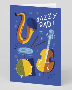 Personalised Jazzy Dad Father's Day Card | Ohh Deer