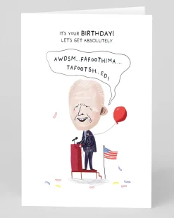 Personalised Joe Biden Weird Noise Birthday Card | Ohh Deer