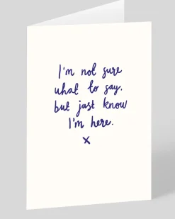 Personalised Just Know I'm Here Greeting Card | Ohh Deer