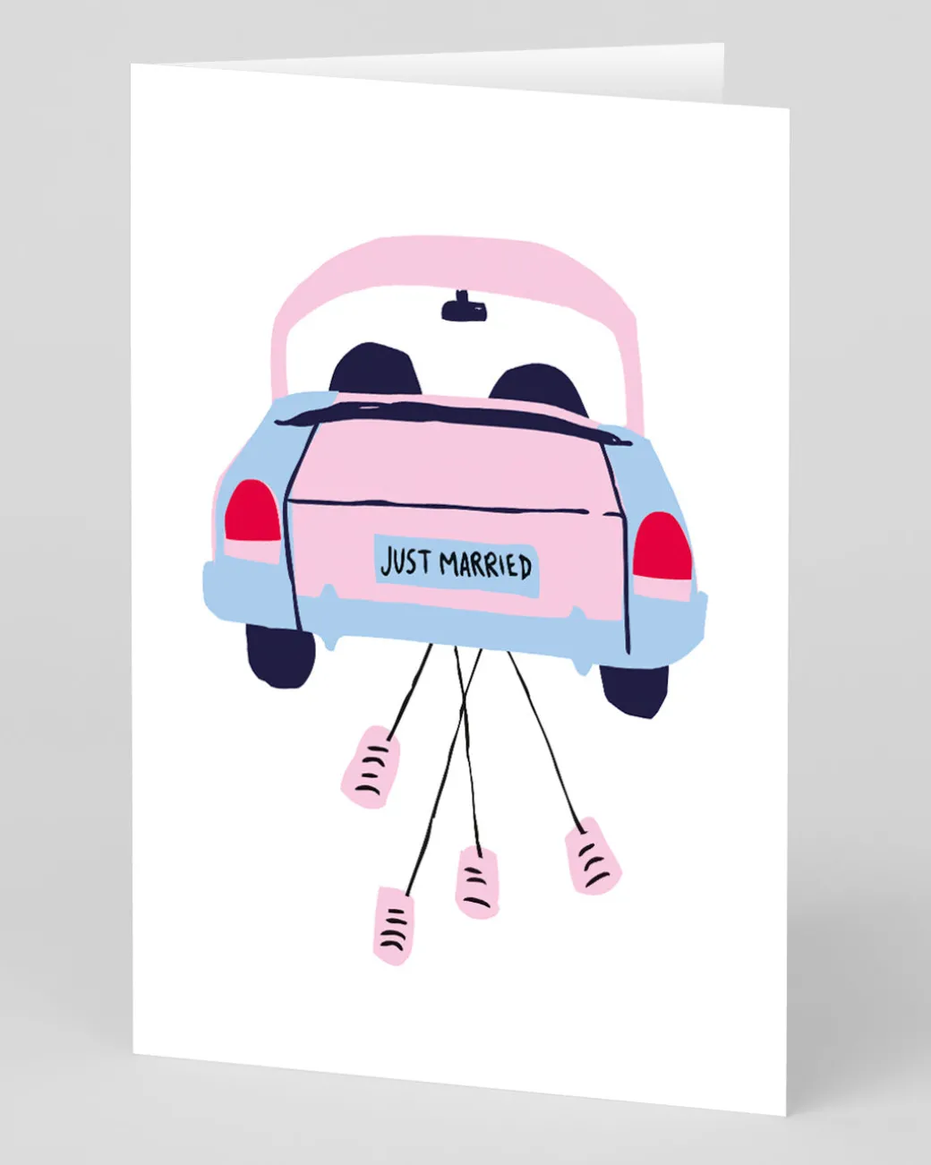 Personalised Just Married Car Greeting Card | Ohh Deer