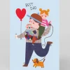 Personalised Kids And Dog Father's Day Card | Ohh Deer