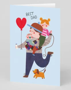 Personalised Kids And Dog Father's Day Card | Ohh Deer