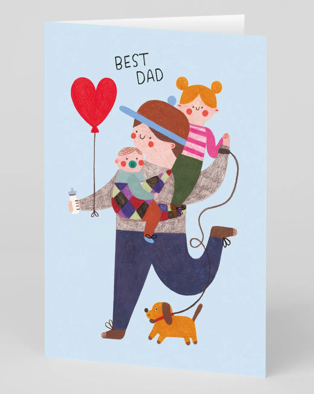 Personalised Kids And Dog Father's Day Card | Ohh Deer
