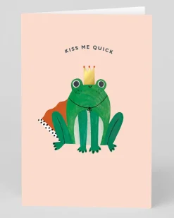 Personalised Kiss Me Quick Greeting Card | Ohh Deer