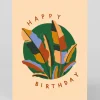 Personalised Leaf Happy Birthday Card | Ohh Deer