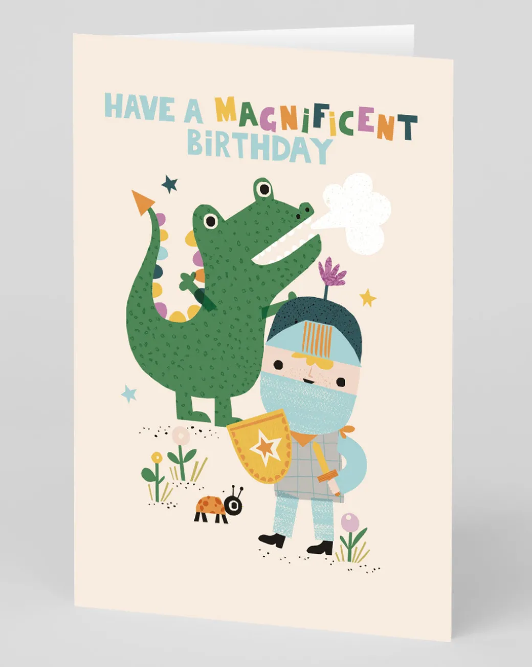 Personalised Legendary Knight And Dragon Birthday Card | Ohh Deer