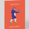 Personalised Less Panic More Disco Sloth Greeting Card | Ohh Deer