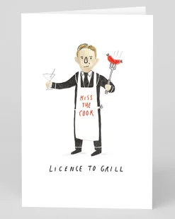 Personalised Licence to Grill Greeting Card | Ohh Deer