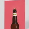 Personalised Little Tiny People Beer Square Greeting Card | Ohh Deer
