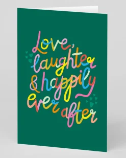 Personalised Love, Laughter & Happily Ever After Greeting Card | Ohh Deer