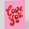 Personalised Love You Lettering Greeting Card | Ohh Deer