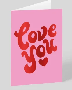 Personalised Love You Lettering Greeting Card | Ohh Deer