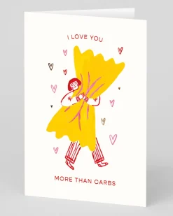 Personalised Love You More Than Carbs Card | Ohh Deer