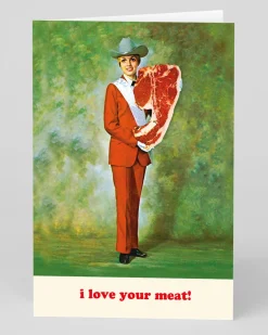 Personalised Love Your Meat Greeting Card | Ohh Deer