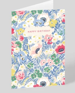 Personalised Meadow Floral Birthday Card | Ohh Deer