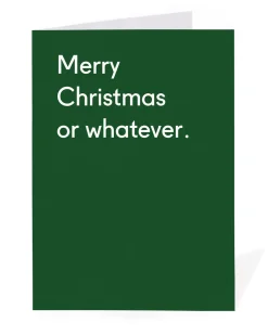 Personalised Merry Christmas Or Whatever Christmas Card | Ohh Deer