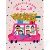 Personalised Merry Christmas to You All Car Christmas Card | Ohh Deer