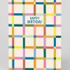 Personalised Modern Check Birthday Card | Ohh Deer