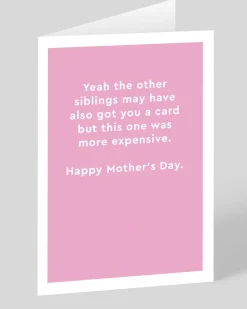 Personalised More Expensive Mother's Day Card | Ohh Deer