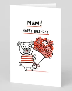 Personalised Mum Happy Birthday Pug | Ohh Deer