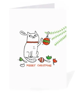 Personalised Oops Cat Christmas Card | Ohh Deer