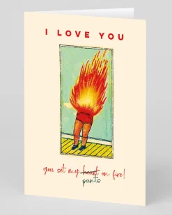 Personalised Pants On Fire Greeting Card | Ohh Deer