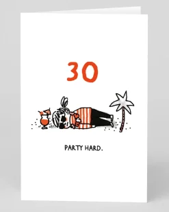 Personalised Party Hard 30th Birthday Card | Ohh Deer