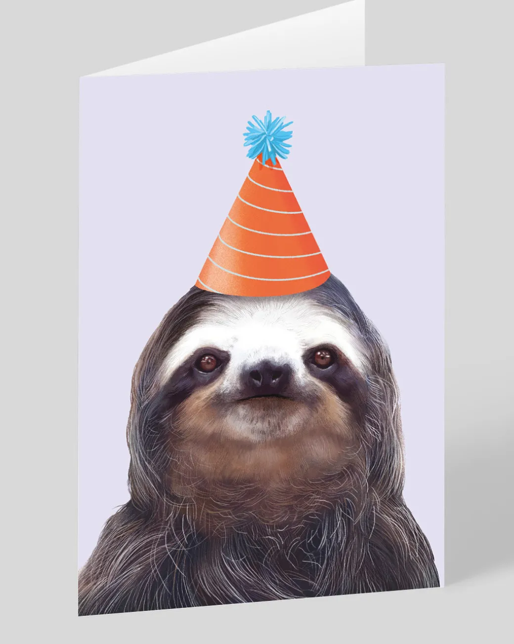 Personalised Party Hat Sloth Greeting Card | Ohh Deer