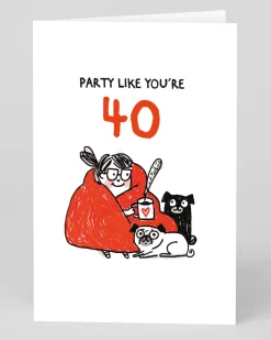 Personalised Party Like You're 40 Birthday Card | Just £3.50 | Ohh Deer