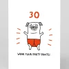 Personalised Party Pants 21st Birthday Card | Ohh Deer