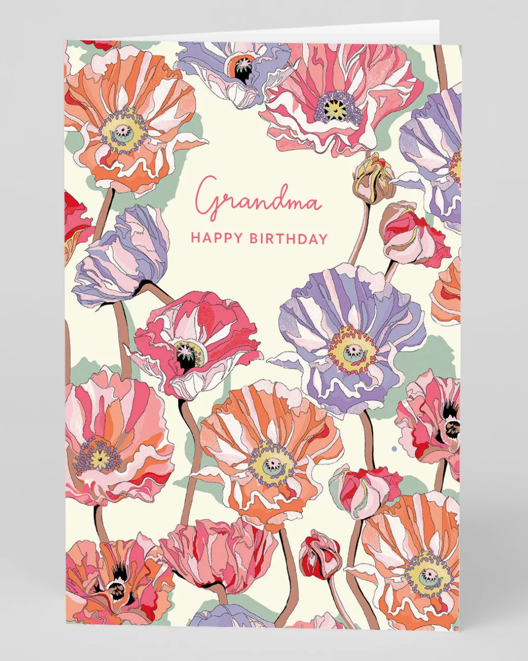 Personalised Poppy Repeat Grandma Birthday Card | Ohh Deer