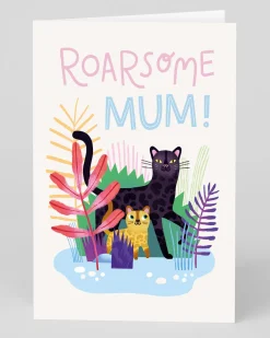 Personalised Roarsome Mum Greeting Card | Ohh Deer