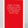 Personalised Ruin Our Relationship Day Card | Ohh Deer