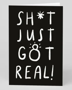 Personalised Sh*t just got real! Engagement Card | Ohh Deer