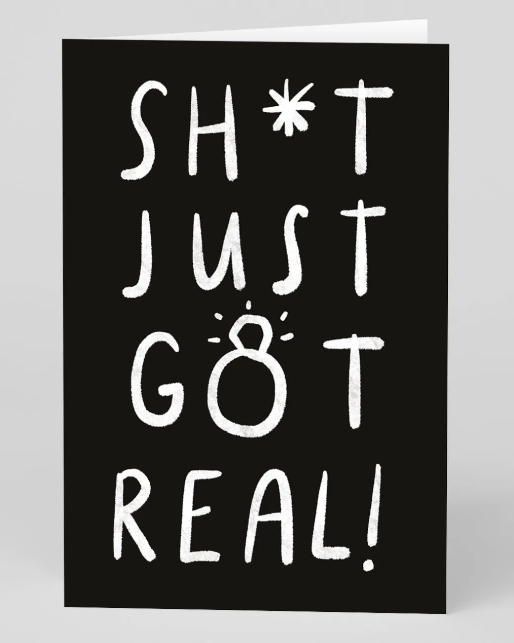Personalised Sh*t just got real! Engagement Card | Ohh Deer