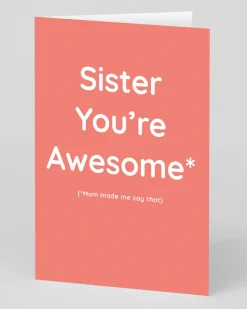 Personalised Sister You're Awesome Greeting Card | Ohh Deer