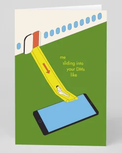 Personalised Sliding Into DMs Greeting Card | Ohh Deer