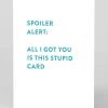 Personalised Spoiler Alert Greeting Card | Ohh Deer