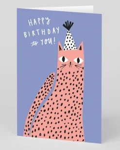 Personalised Spotted Cat Birthday Card | Ohh Deer