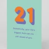 Personalised 21st Birthday Card | Ohh Deer