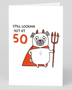 Personalised Still Looking Hot 50th Birthday Card | Ohh Deer