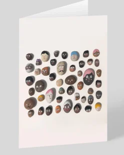 Personalised Stone Faces Greeting Card | Ohh Deer