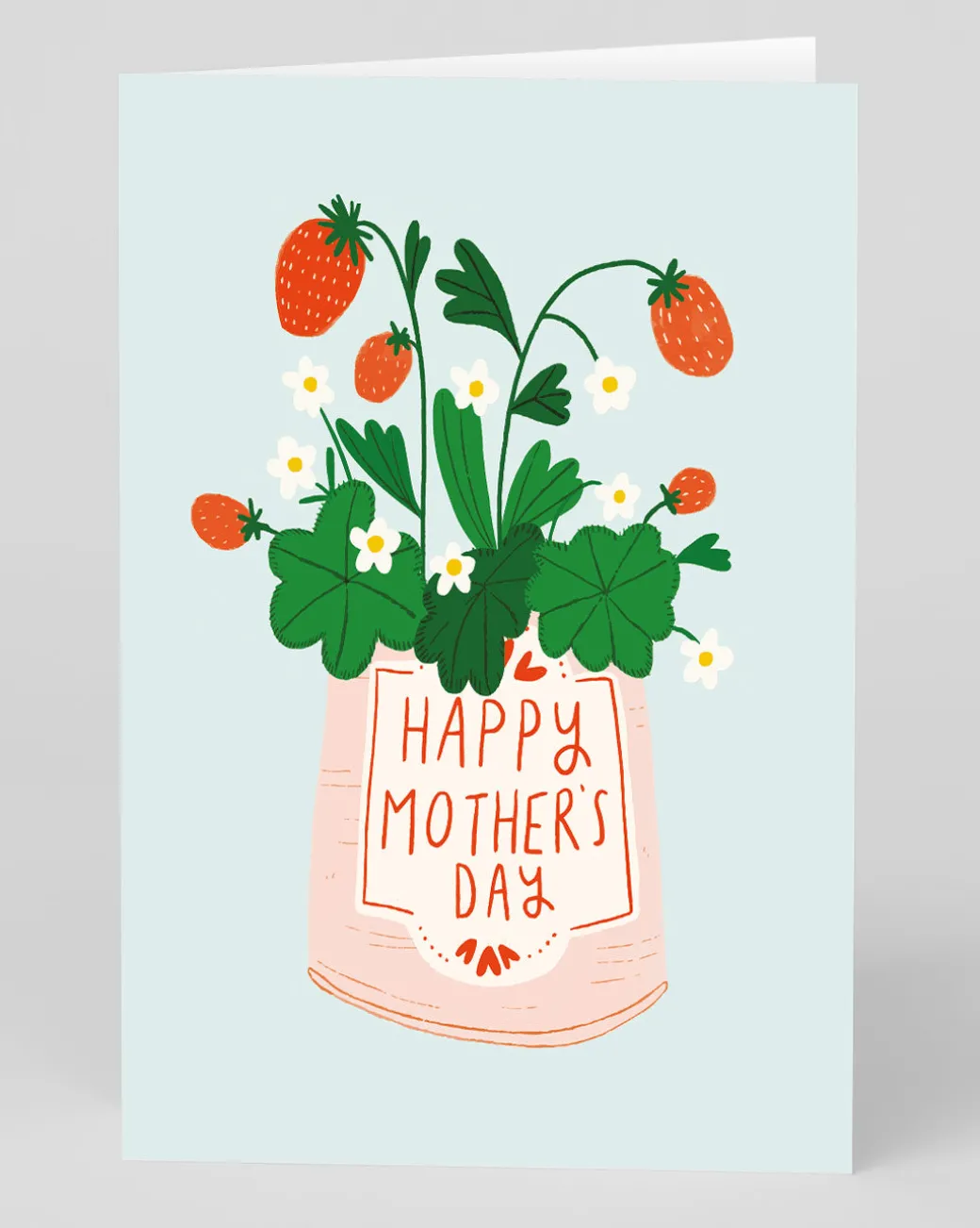 Personalised Strawberry Plant Mother's Day Card | Ohh Deer