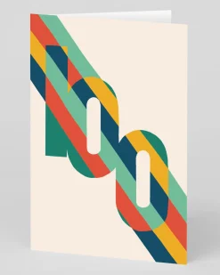 Personalised Striped 100th Birthday Card | Ohh Deer