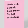 Personalised Such a Weirdo Greeting Card | Ohh Deer