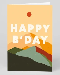 Personalised Sun and Mountains Birthday Card | Ohh Deer