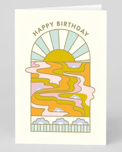 Personalised Sunrise Happy Birthday Card | Ohh Deer
